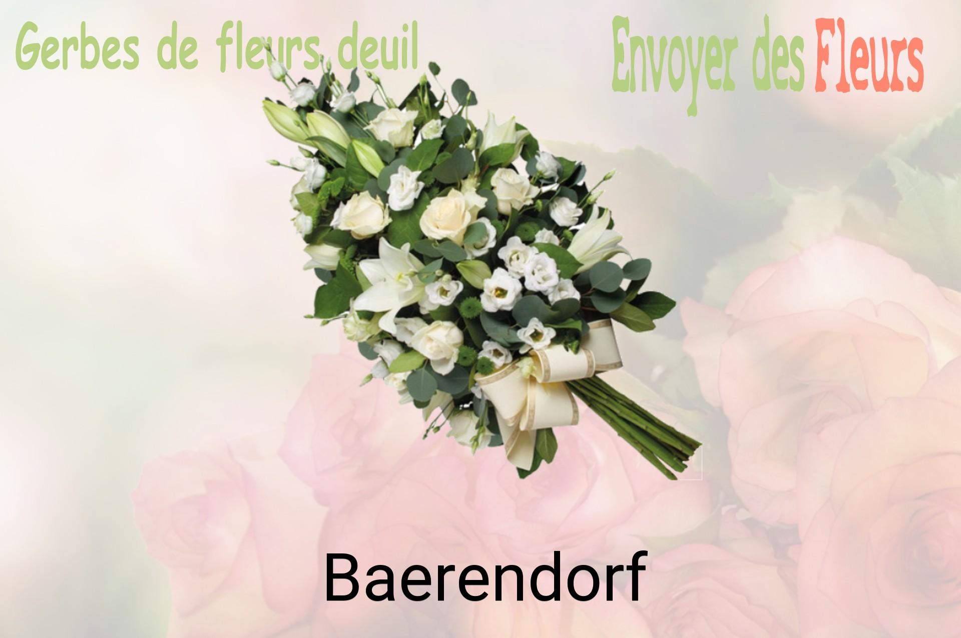 Gerbe de fleurs de deuil livrée à Baerendorf